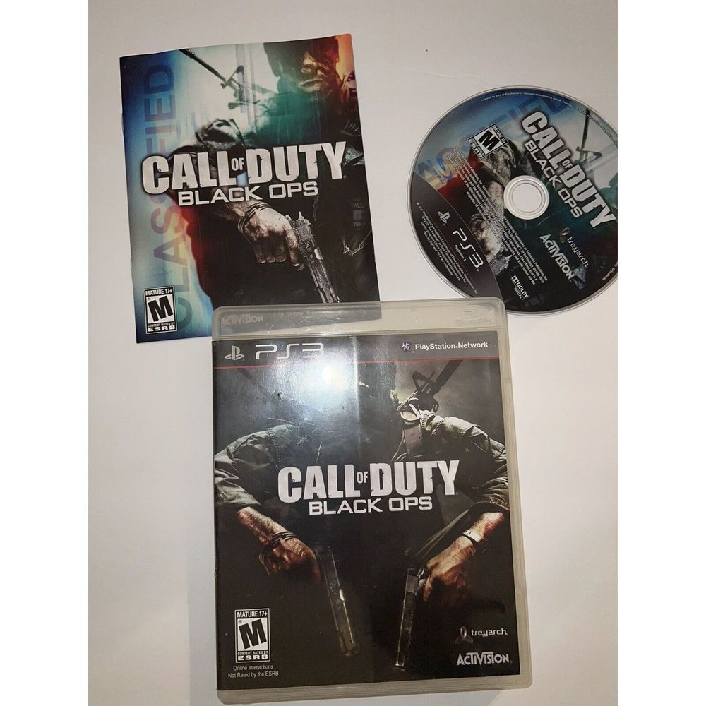 Call of Duty: Black Ops (PlayStation 3, 2010) Manuel And Case
